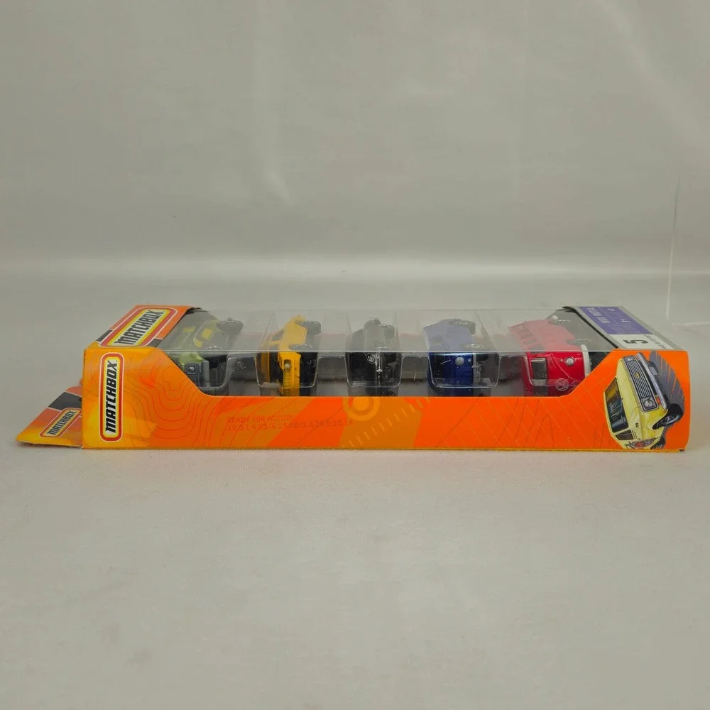 Matchbox MBX Metal 5-Pack DieCast Cars M0138 Jaguar VW Bus Custom Van Set (K240)